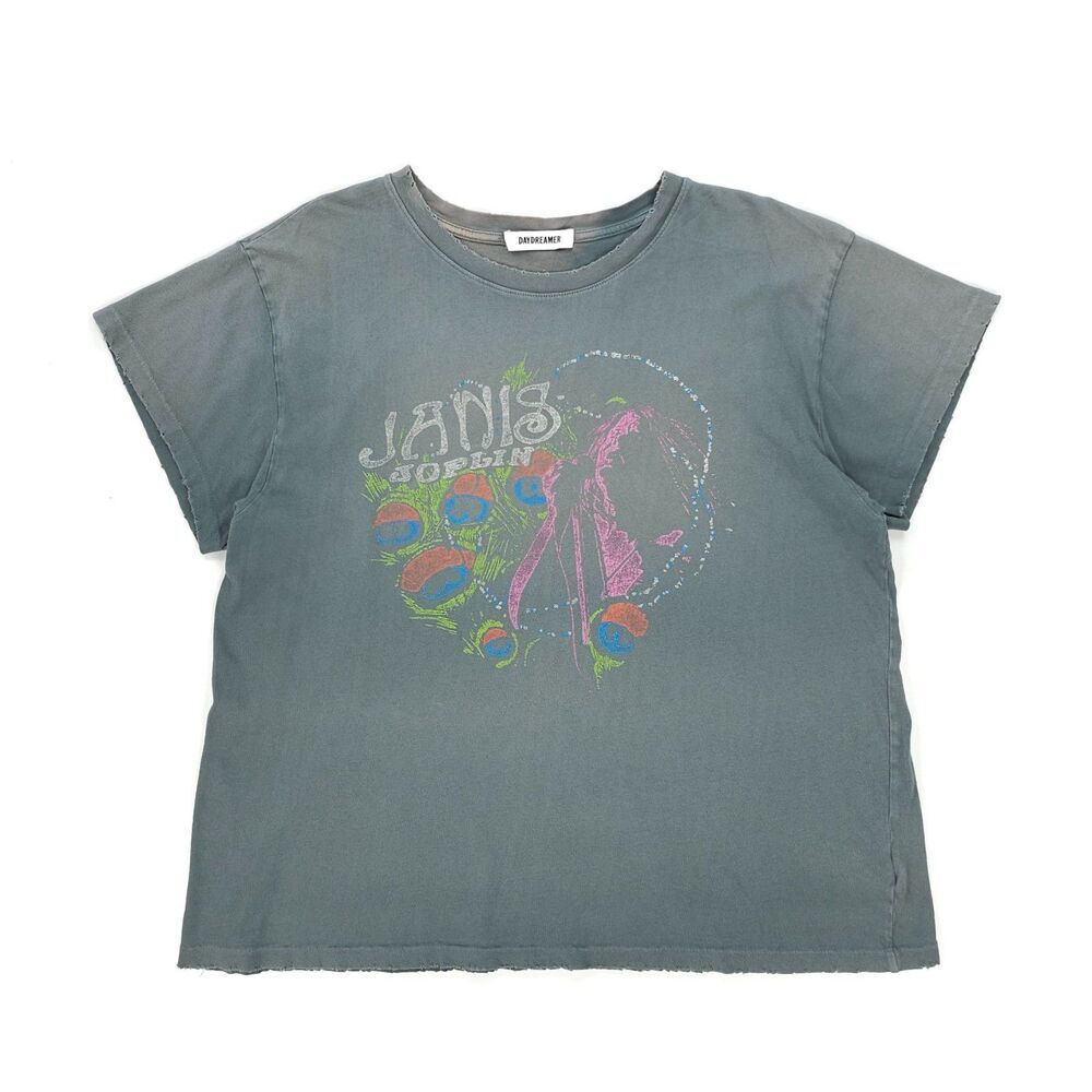 DAYDREAMER Janis Joplin Peacock Tour Tee 60s Vintage Hippie Boho 90s Y2k Indie